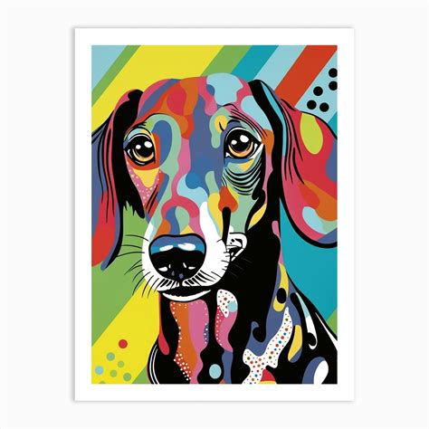 Pop Art Dachshund 6 Art Print by PopArt Pals - Fy