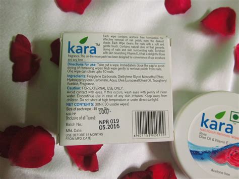 Kara Nail Polish Remover Wipes Rose Review - Cosmetics Arena