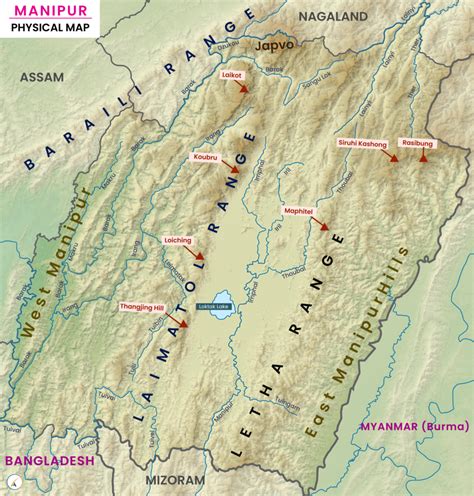 Manipur Map - UPSC