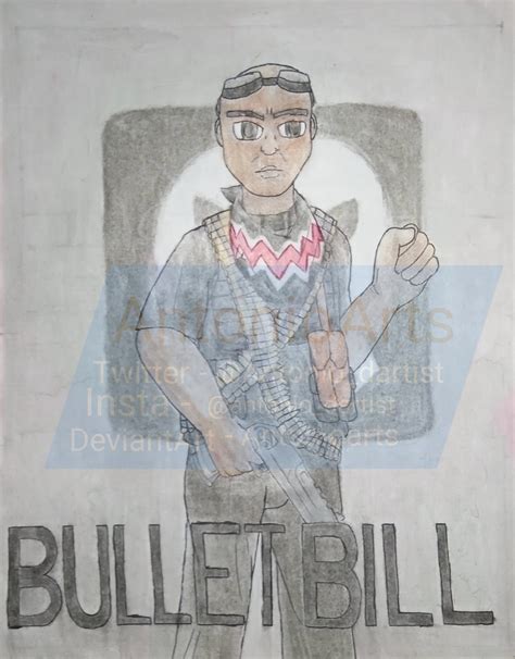 Mario Warfare - Bullet Bill Artwork by AntonioArts on DeviantArt