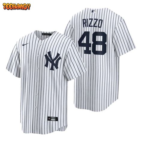 New York Yankees Anthony Rizzo White Replica Home Jersey