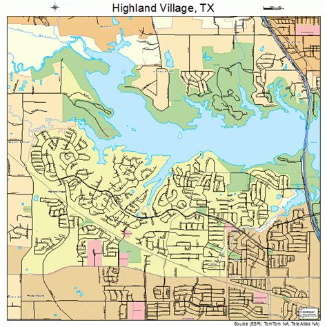 Highland Village Texas Street Map 4833848