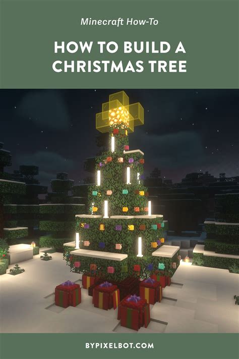 Minecraft Christmas Tree Build (Simple Tutorial) — ByPixelbot