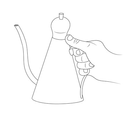 Illustration Of An Oiler Holding A Salad Dressing Dispenser Filled With Olive Oil Vector ...