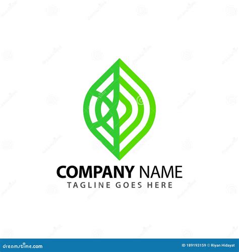 Abstract Green Leaf Company Logos Design Vector Illustration Template ...