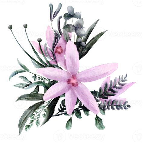 watercolor flower border 16548044 PNG