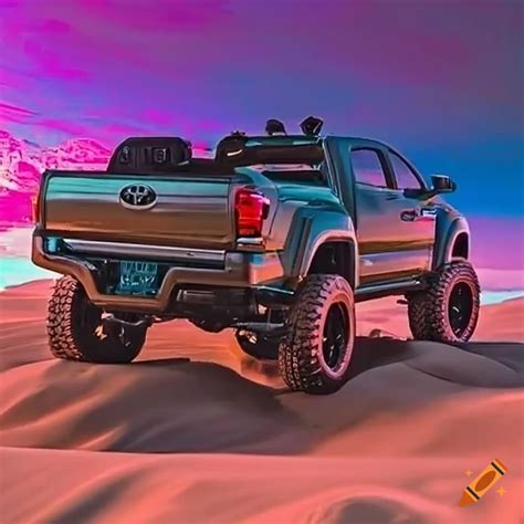 Lifted toyota tacoma truck on Craiyon