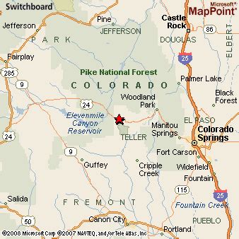 Florissant, Colorado Area Map & More