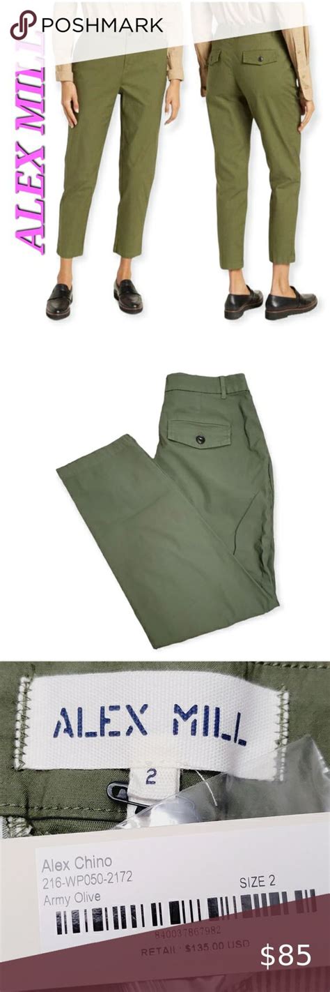 Alex Mill Alex Chino Pants in Army Olive in 2023 | Chinos pants, Chino ...