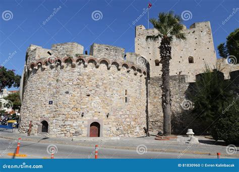 Cesme Castle in Turkey editorial image. Image of tower - 81830960