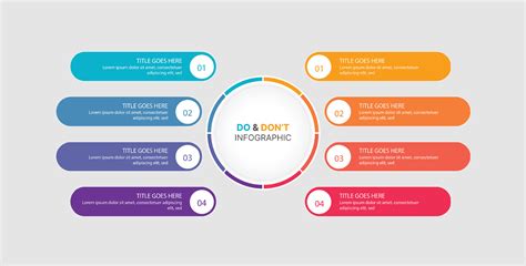 Dos and Don'ts, Comparison Chart Infographic Template Design 36129086 ...