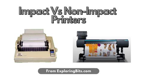 Difference Between Impact and Non Impact Printers