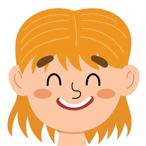 Premium Vector | Happy boy face. Little kid smiling clipart. Excited or ...