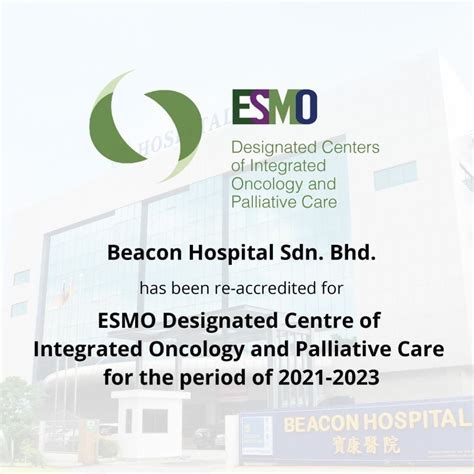 ESMO Designated Centre | Beacon Hospital Malaysia