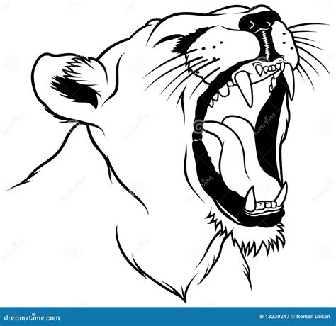 Lioness Vector Illustration | CartoonDealer.com #108469284