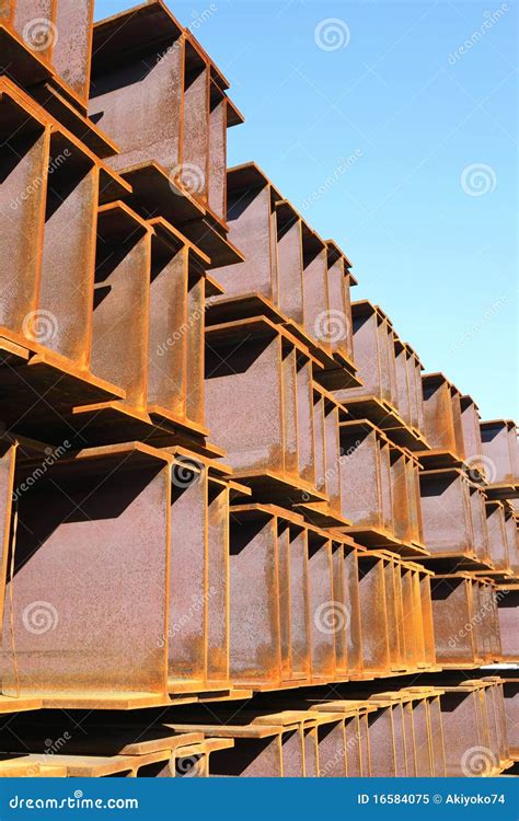 Iron girder stock image. Image of blue, industry, architecture - 16584075