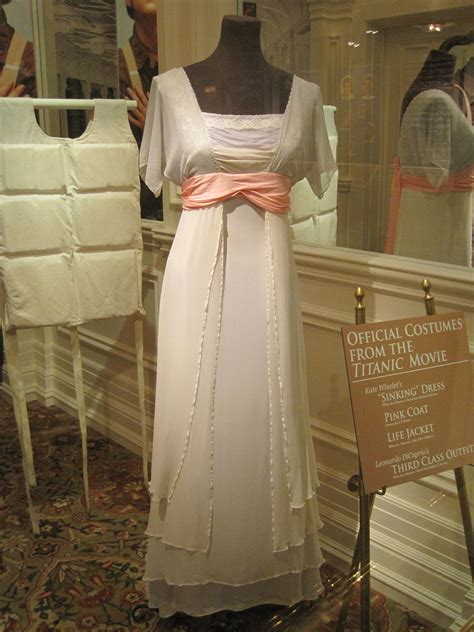 Kate Winslet's beautiful "sinking" dress on Titanic. This is on display at the exhibit in Pigeon ...