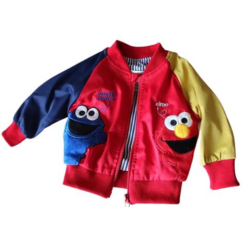 Sesame Street Bomber Jacket Elmo Jacket Cookie Monster - Etsy