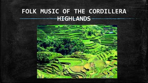 Folk music of the cordillera highlands