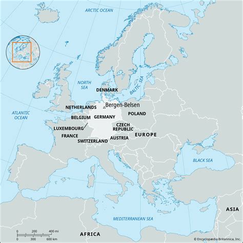 Bergen Belsen Concentration Camp Map