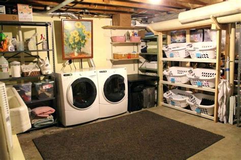 15 Basement Laundry Room Ideas (Make it more inviting!) | Basement laundry room unfinished ...