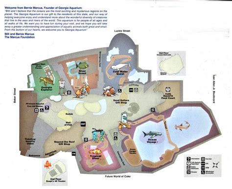 Atlanta aquarium map - Georgia Aquarium Map (United States of America)