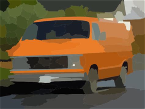 Old Orange Dodge Van In Richmond Vector Clip Art at Clker.com - vector clip art online, royalty ...