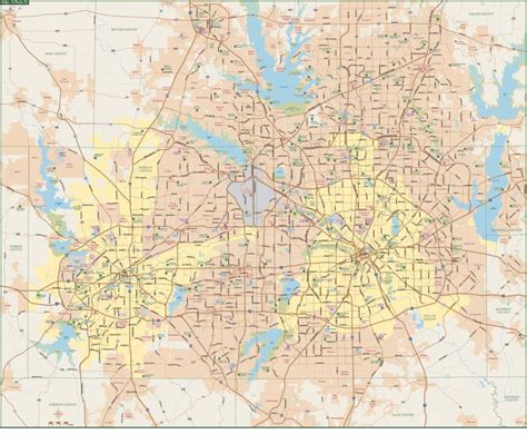 Dallas & Fort Worth Metro Map | Digital| Creative Force