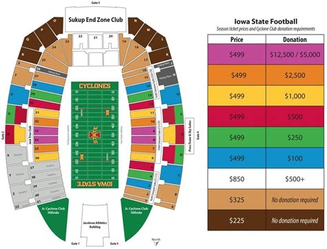 iowa state football seating chart