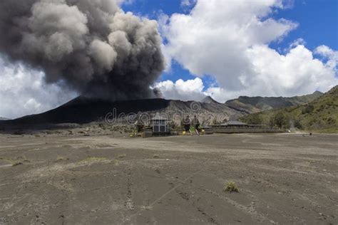 Mount Bromo Volcano Eruption Stock Photo - Image of eruption, adventure ...