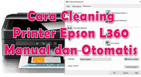 Cara Cleaning Printer Epson L360 Manual dan Otomatis Mudah