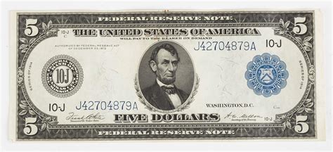 1913 Five Dollar Bill | Cottone Auctions