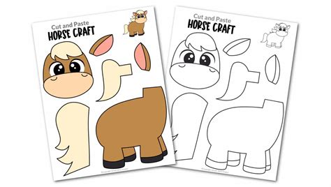 Free Printable Horse Craft Template - Simple Mom Project