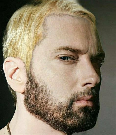 New pic of Em but with blond hair instead, good or cursed? : r/Eminem