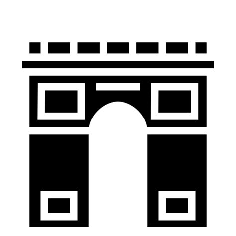 Arc de Triomphe icon, SVG and PNG | Game-icons.net