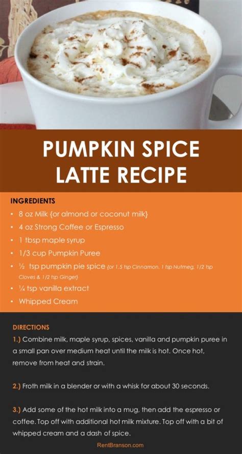 The Best Pumpkin Spice Latte Recipe | Rent Branson