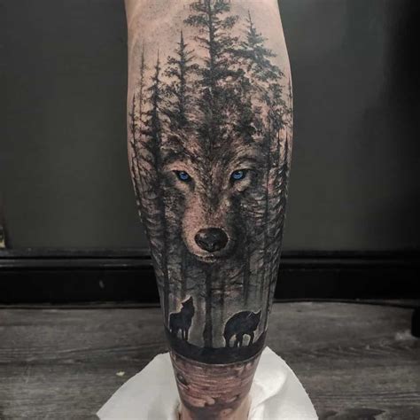 Wolf Tree Tattoo Ideas - Design Talk