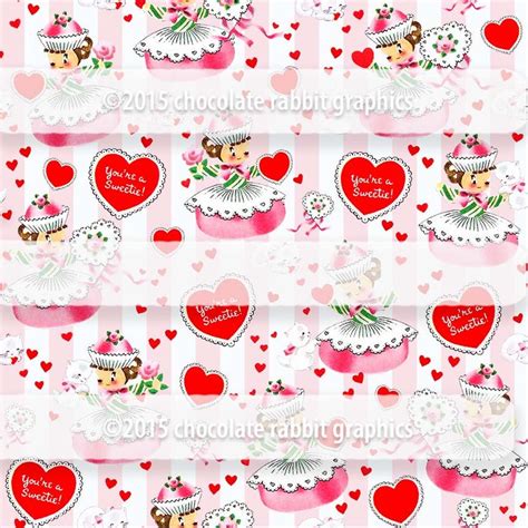 Vintage Valentine Scrapbook Paper Printable Valentine Paper - Etsy