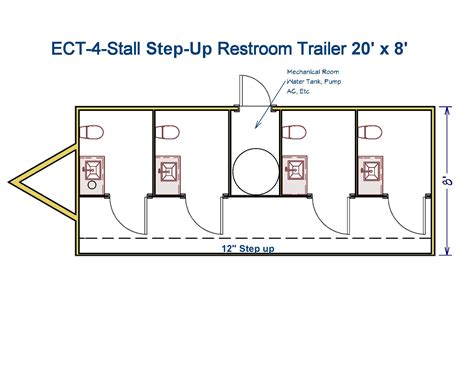 Restroom Trailer Floor Plans - Elk Creek Trailers