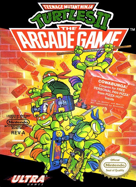 TMNT II | Ninja turtles, Arcade games, Nes games