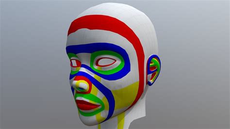 Human Head Topology (Female) - Download Free 3D model by Andy Cuccaro (@andycuccaro) [fcfb919 ...