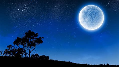 Moon Night Sky Wallpaper - Mary Blog