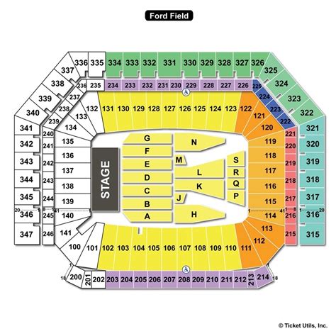 ford field seating chart | Brokeasshome.com