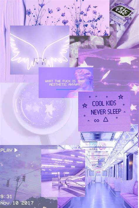 🔥 Free Download An Aesthetic Pastel Purple Collage I Made by @martind16 ...