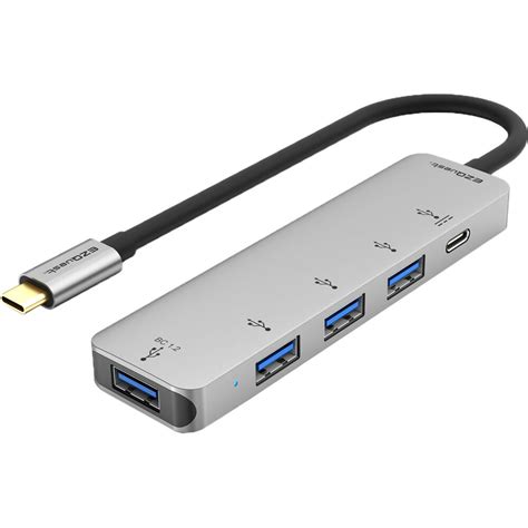 EZQuest 4-Port USB 3.0 Hub Adapter with USB Type-C PD 3.0 X40024