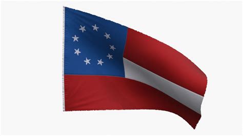 US Flag 1st National Confederate 3D Model $9 - .blend .dae .fbx .gltf .obj .unknown - Free3D