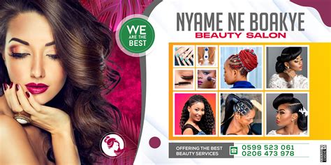 Beauty Salon banner designed by Oppomence graphics in Ghana 0247369275 | Beauty salon, Banner ...