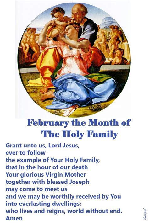 Monthly Catholic Devotions: FEBRUARY is the Month of THE HOLY NAME OF FAMILY.#mypic | Holy ...