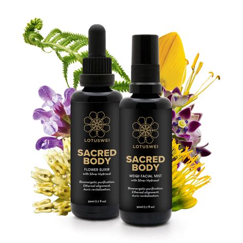 Sacred Body Flower Essence with Bio-Active Silver - LOTUSWEI