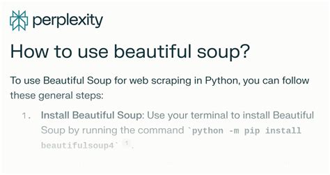 How to use beautiful soup?